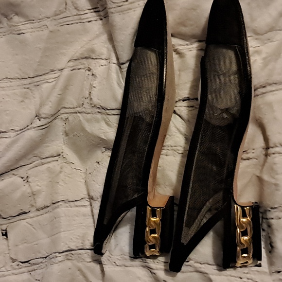 David Aaron sling back flats black size 6.5 - Picture 5 of 5